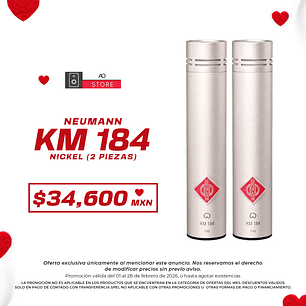 Neumann Km 184 Nickel Micrófono de Condensador (2 Piezas)