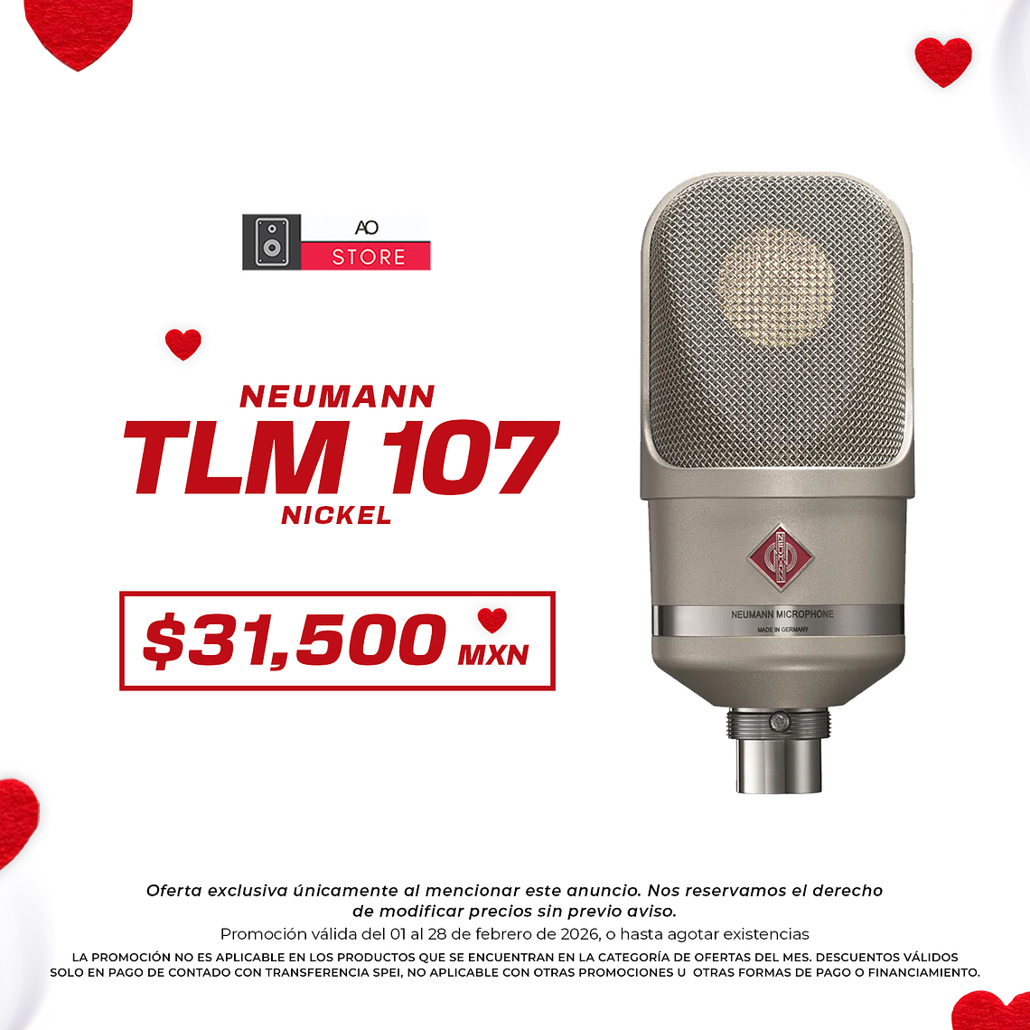 Neumann Tlm 107 Nickel Micrófono de Condensador 1