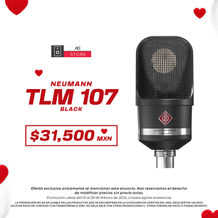 Neumann Tlm 107 Black Micrófono de Condensador