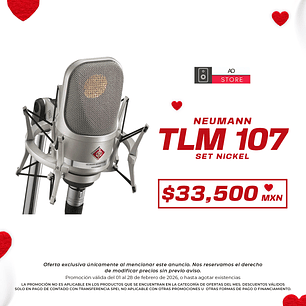 Neumann Tlm 107 Set Nickel Micrófono de Condensador