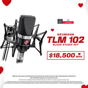 Neumann Tlm 102 Black Studio Set Micrófono de Condensador
