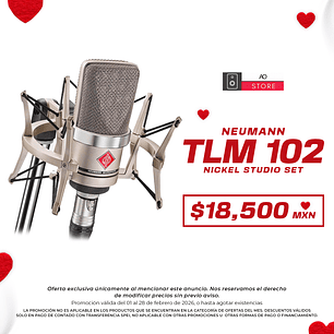Neumann Tlm 102 Nickel Studio Set Micrófono de Condensador