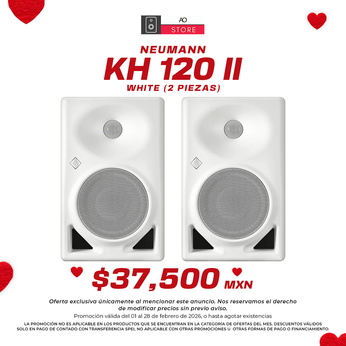 Neumann KH 120 II White Monitores de Estudio (2 Piezas) 1