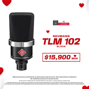 Neumann TLM 102 Black Micrófono de Condensador