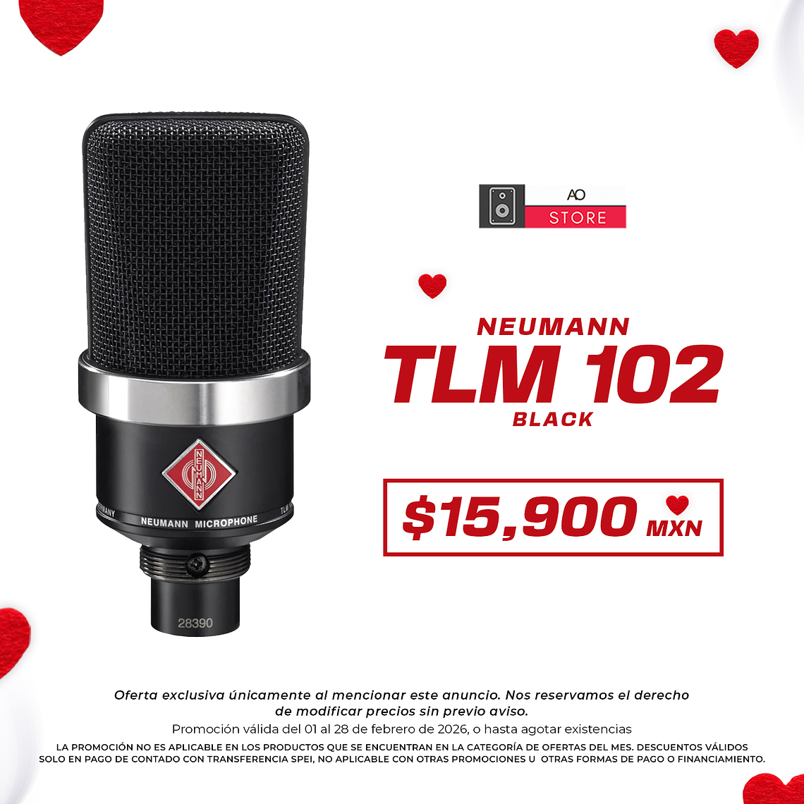 Neumann TLM 102 Black Micrófono de Condensador 1