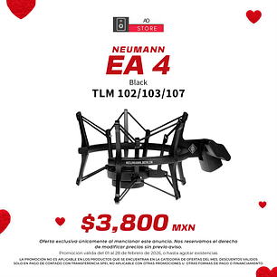 Neumann Ea 4 Black Suspensión de Micrófono para modelo Tlm 102, Tlm 103 y Tlm 107