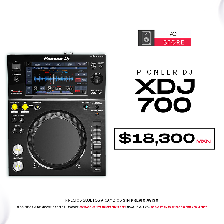 Pioneer DJ XDJ 700 Reproductor para DJ 1