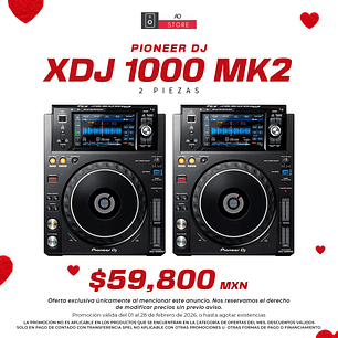 Pioneer DJ XDJ 1000 Mk2 Reproductores para DJ (2 Piezas)