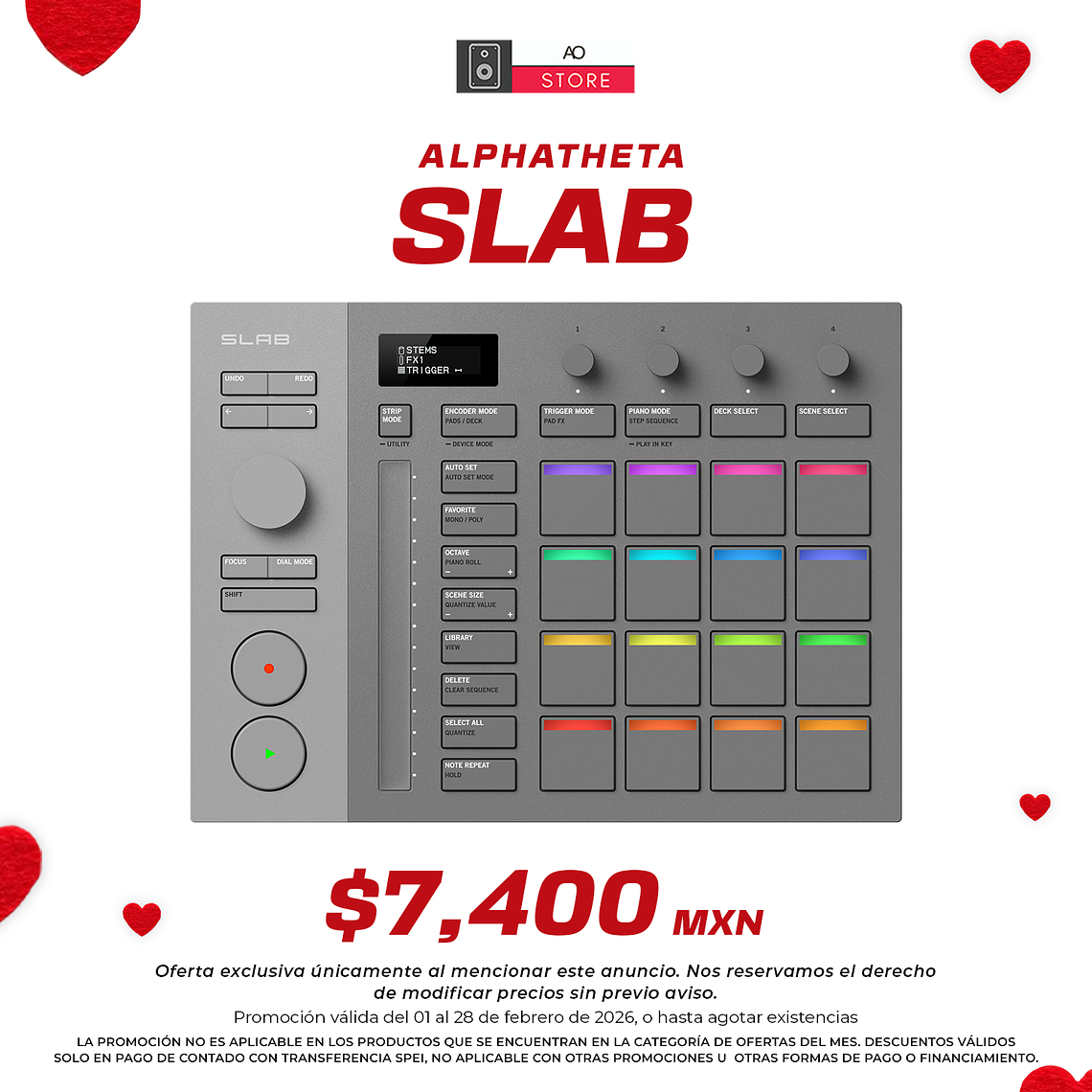 AlphaTheta Slab Controlador Midi para Serato Studio 1