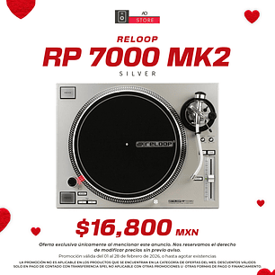 Reloop RP 7000 Mk2 Silver Tornamesa para DJ