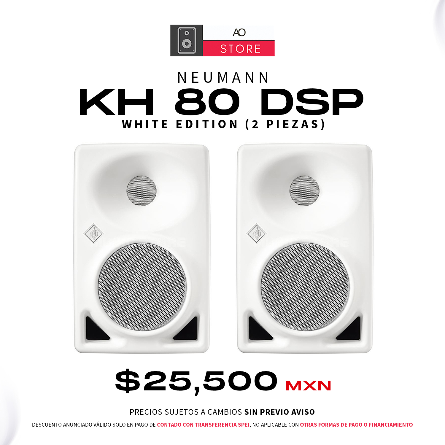 Neumann KH 80 DSP White Edition Monitores De Estudio (El Par