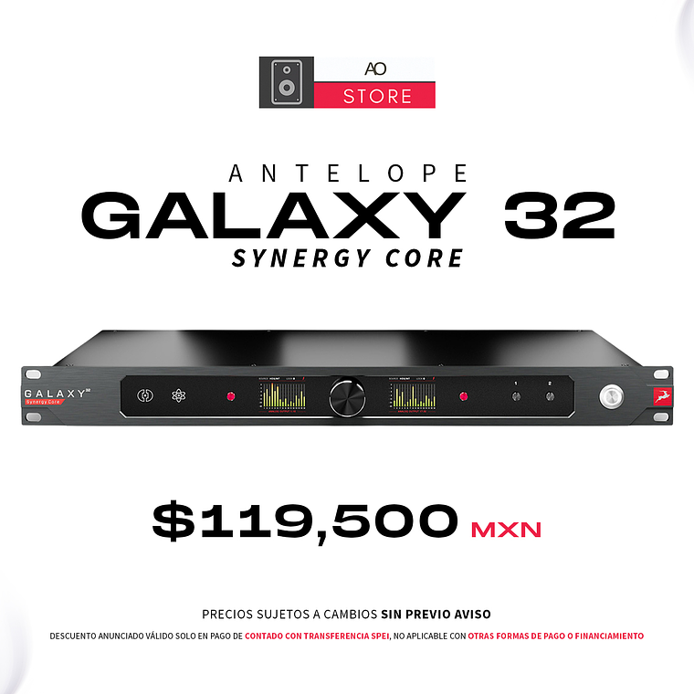 Antelope Galaxy 32 Synergy Core Interfaz de Audio 1