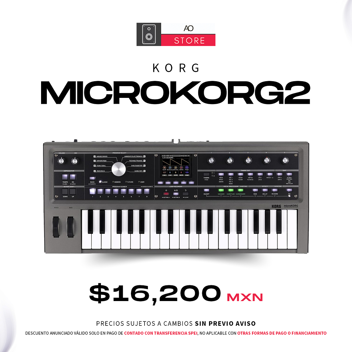 Korg microKorg2 Sintetizador con Vocoder 1