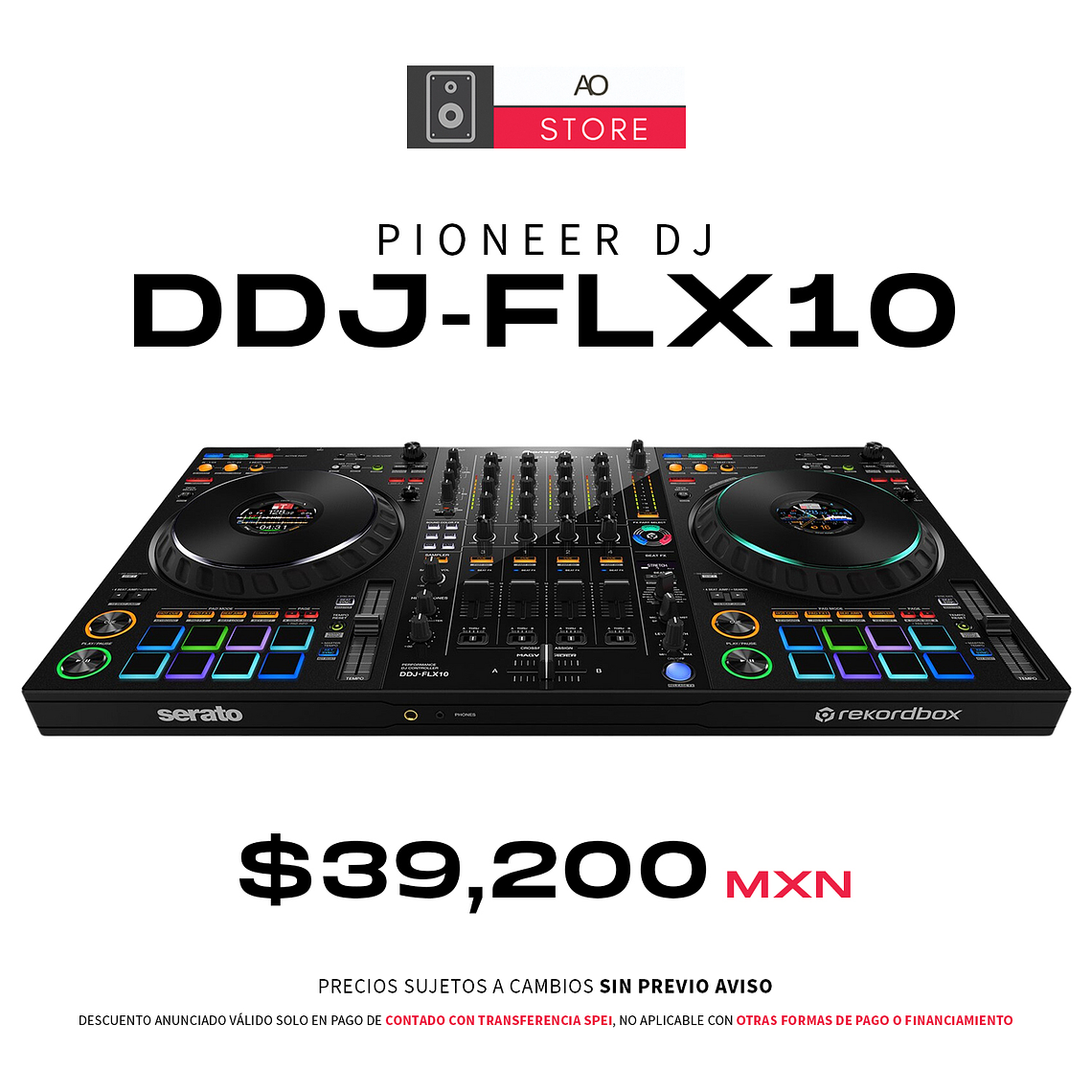 Pioneer DJ DDJ FLX10 Controlador para DJ de 4 Canales 1