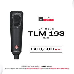 Neumann Tlm 193 Black Micrófono de Condensador