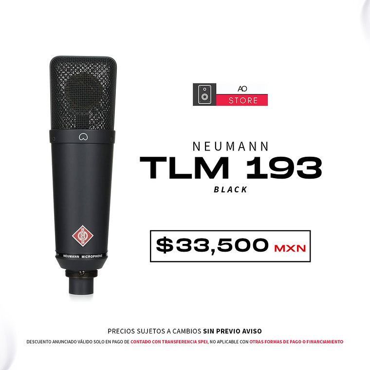 Neumann Tlm 193 Black Micrófono de Condensador 1