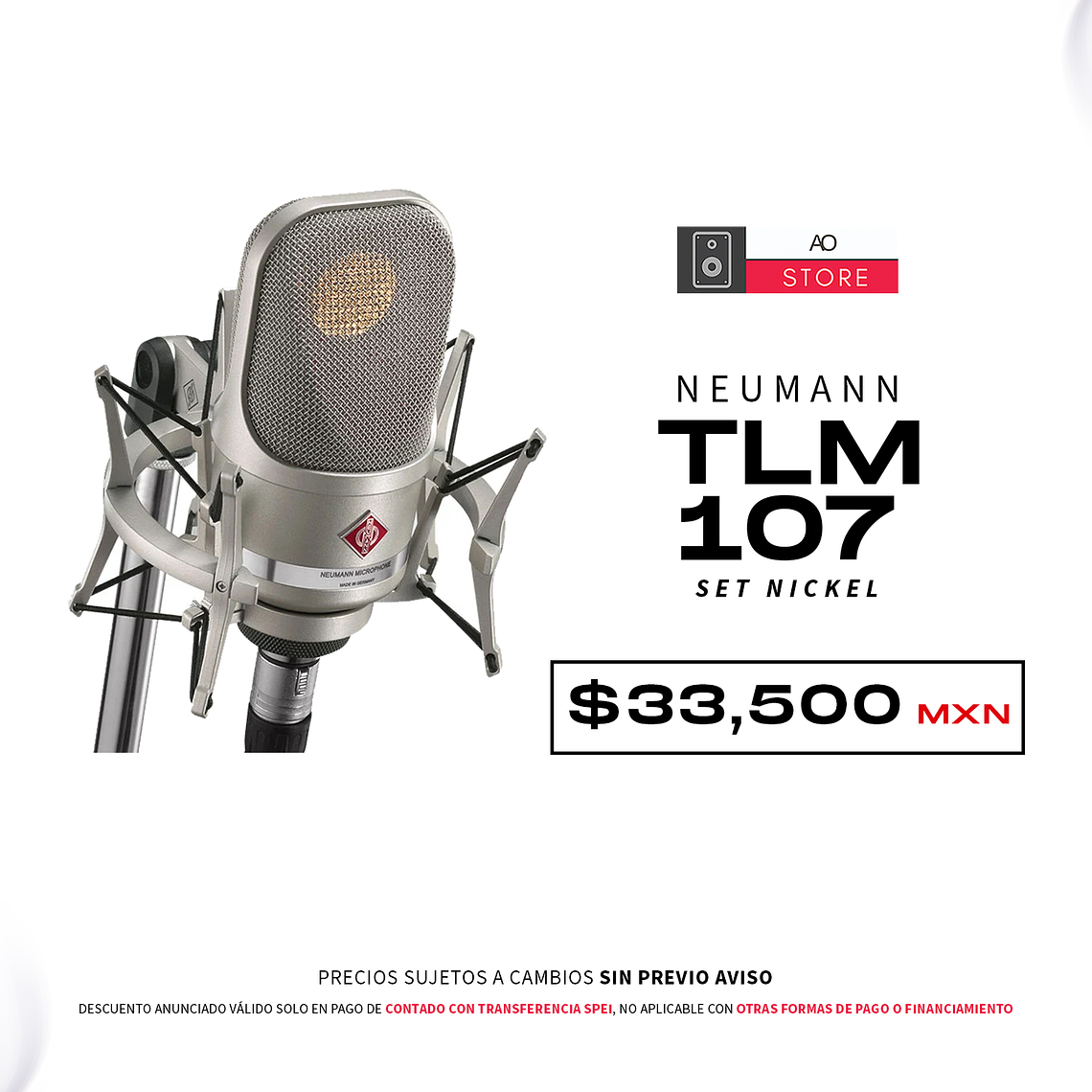 Neumann Tlm 107 Set Nickel Micrófono de Condensador 1