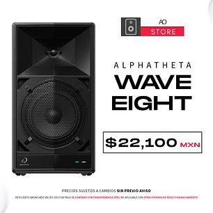 AlphaTheta Wave Eight Bocina Activa con Bateria