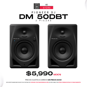Pioneer DJ DM 50DBT Black Monitores de Estudio (2 Piezas)