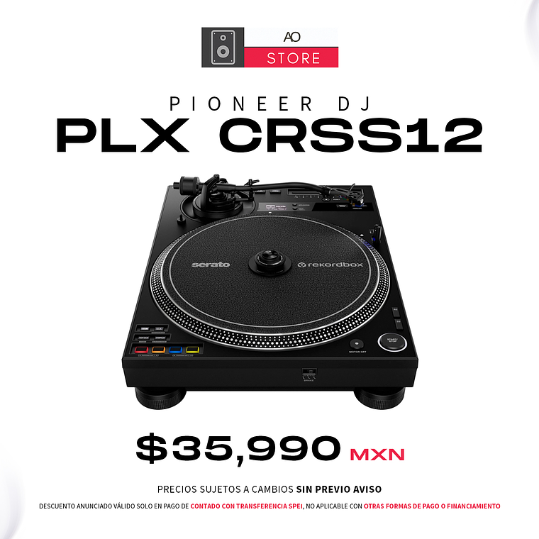Pioneer DJ PLX CRSS12 Tornamesa para DJ 1