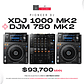 Pioneer DJ XDJ 1000 Mk2 (2 Piezas) + Pioneer DJ DJM 750 Mk2 Cabina Completa - Miniatura 1