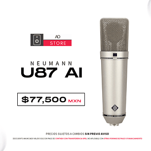 Neumann U87 AI Micrófono Multipatrón