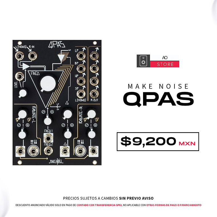 Make Noise Qpas Multi Peak Analógico para Módulo Eurorack 1
