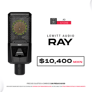 Lewitt Audio Ray Micrófono de Condensador 