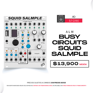 ALM Busy Circuits Squid Salmple Cv y Sampler de Audio de 8 canales