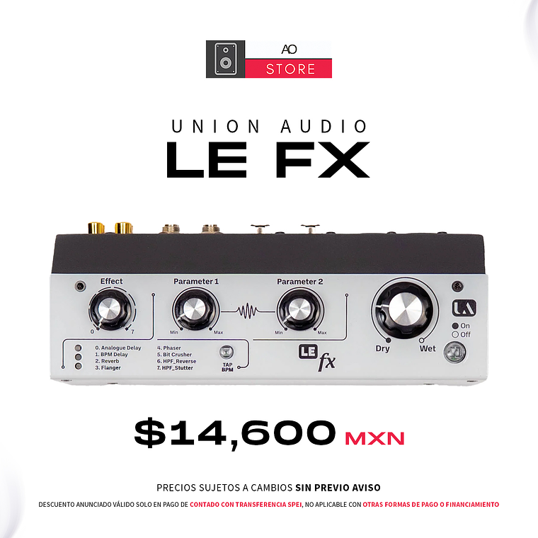 Union Audio Le Fx Estación de Efectos  1