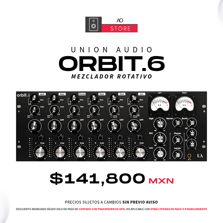 Union Audio Orbit.6 Mezclador Rotativo de 6 Canales 1
