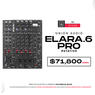 Union Audio elara.6 Pro Mezclador Rotativo de 6 Canales