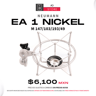 Neumann Ea 1 Nickel Suspensión de Micrófono para modelo M 147, Tlm 103  Tlm 193 y Tlm 49