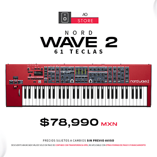 Nord Wave 2 Sintetizador Wavetable y FM de 61 Teclas