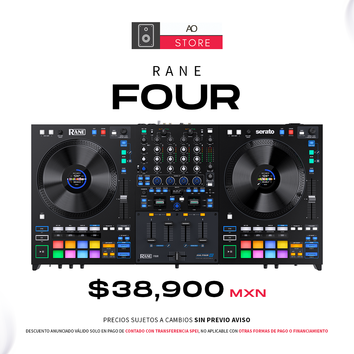 Rane Four Controlador para DJ de 4 Canales 1