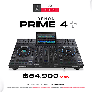 Denon Prime 4+ Reproductor Multimedia para DJ de 4 Canales