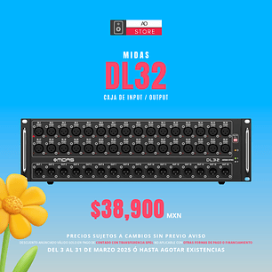 Midas Dl32 Caja de Input / Output