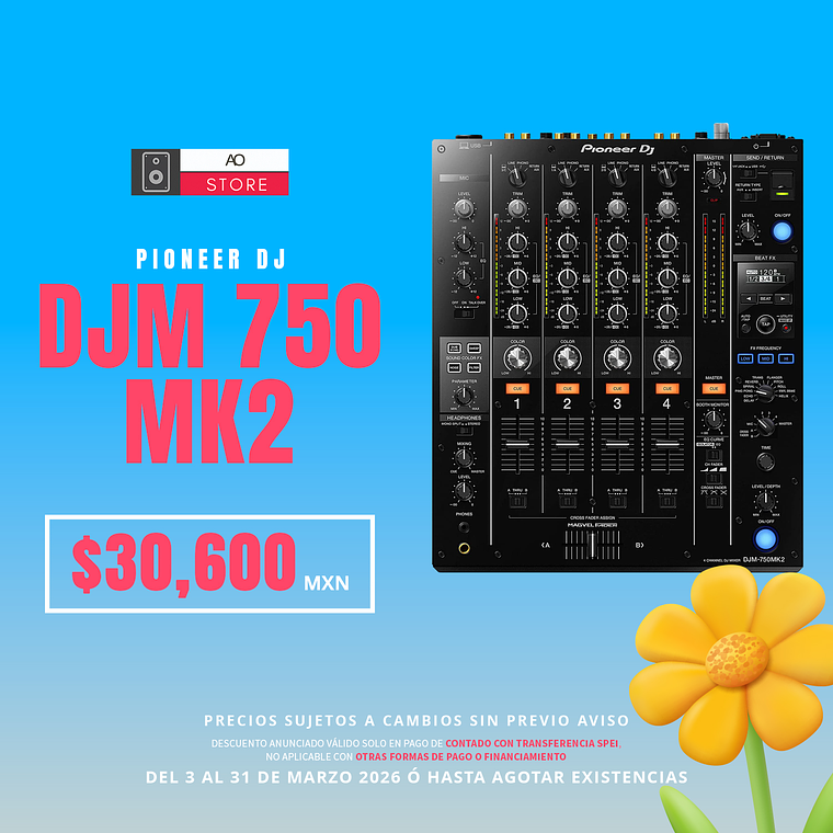 Pioneer DJ DJM 750 Mk2 Mezcladora para DJ 2