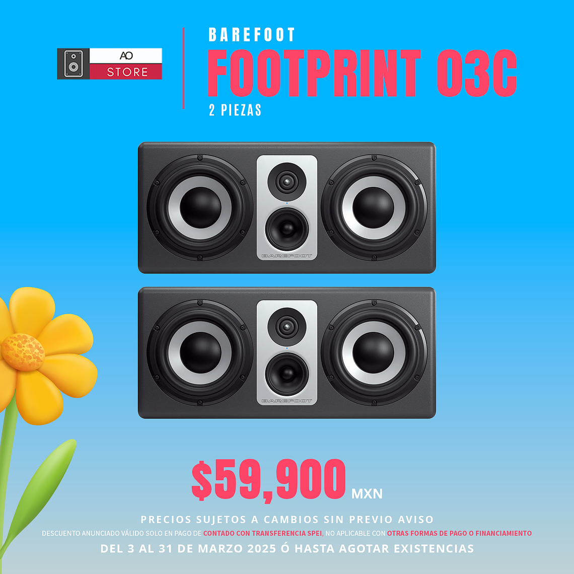 Barefoot Footprint 03C Monitores De Estudio (2 Piezas) 1