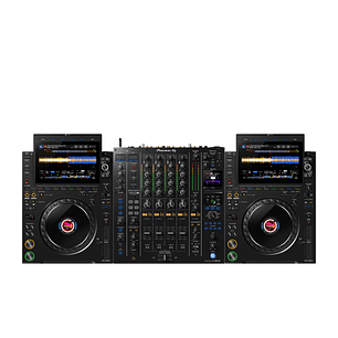 AlphaTheta CDJ 3000X (2 Piezas) + Pioneer DJ DJM A9 Cabina Completa