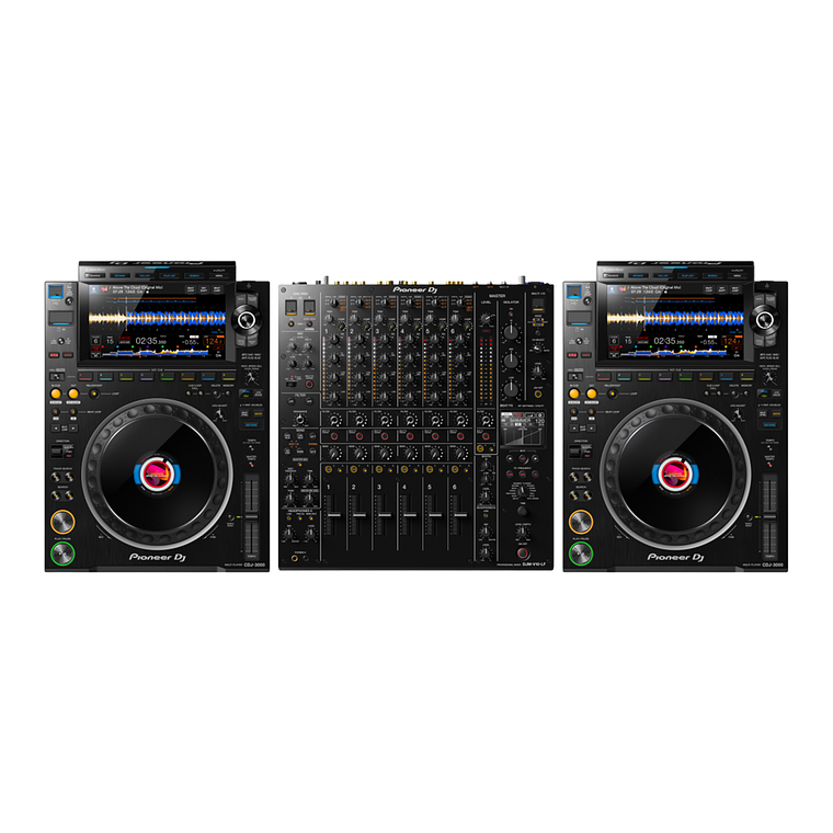 Pioneer DJ CDJ 3000 (2 Piezas) + Pioneer DJ DJM V10 LF Cabina Completa 1