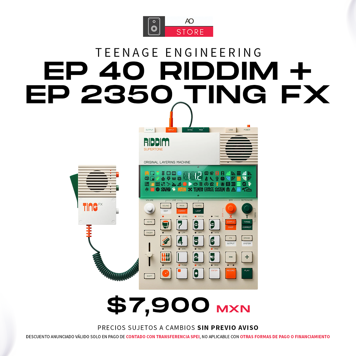 Teenage Engineering EP 40 Riddim + EP 2350 Ting FX Sampler, Secuenciador 2