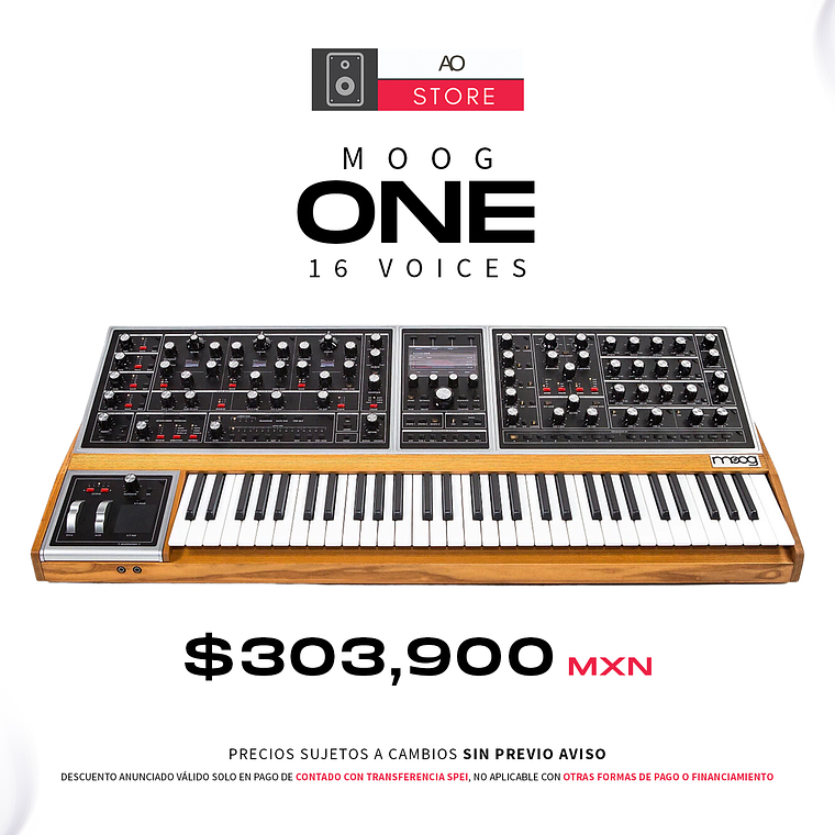 Moog One 16 Voces Sintetizador Análogo 1