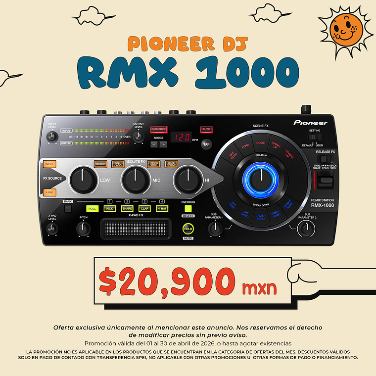 Pioneer DJ RMX 1000 Caja de Efectos 1