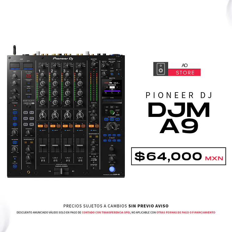 Pioneer DJ DJM A9 Mezcladora para DJ 2