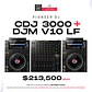 Pioneer DJ CDJ 3000 (2 Piezas) + Pioneer DJ DJM V10 LF Cabina Completa - Miniatura 2