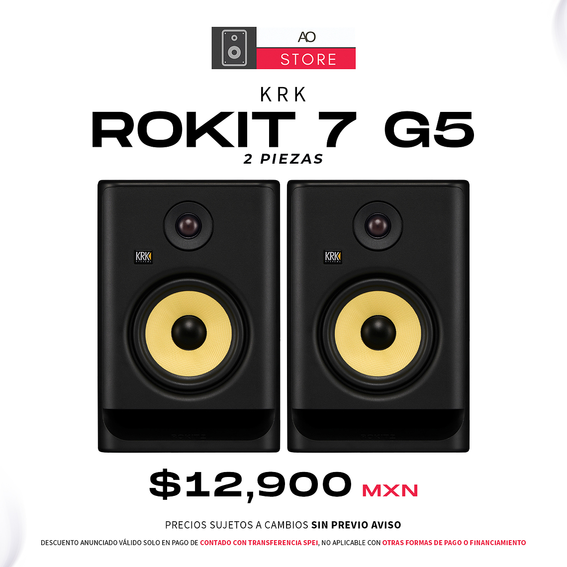 KRK Rokit Rp7 G5 Monitores de Estudio (2 Piezas) 1