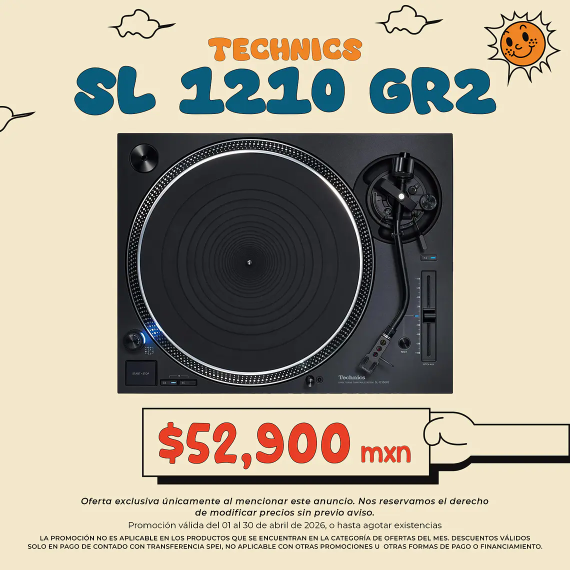 Technics SL 1210 GR2 Tornamesa para DJ 2