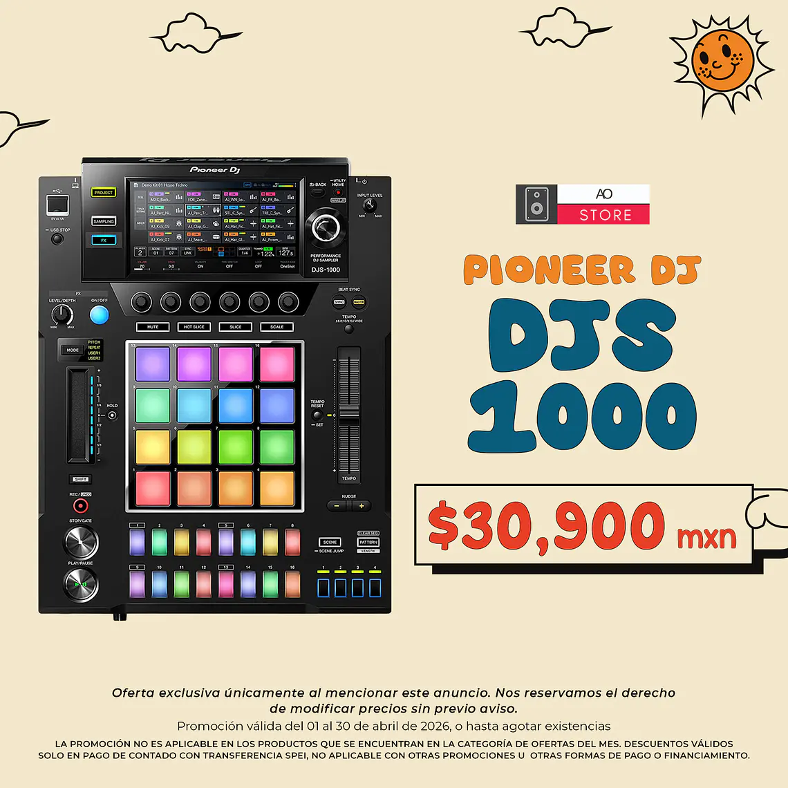 Pioneer DJ DJS 1000 Reproductor para DJ 1