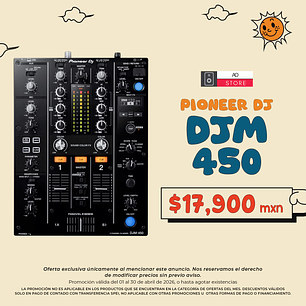 Pioneer DJ DJM 450 Mezcladora para DJ